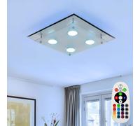 LED Cromo Coprire Lampada Salotto Dormire Camera RGB Regolatore Telecomando [EEK: G]