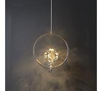 LED Crystal LED durante il lampadario in metallo in oro Indophade Indo Hanging, apparecchi di illuminazione a soffitto in modalità 3 a 3 colori per il comodino da letto per il letto Balcone del