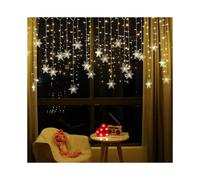 LED Curtain String Lights, LED 4M Fairy Snowflake Lights,Waterproof Light for Christmas Window, Garden, Party, Patio Decoration