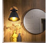LED Da Parete Luce Spot Filamento Regolabile Salotto Camera Faretto Lampada Nero