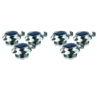 LED Dachrinnenleuchten 6er-Set IN Acciaio Luce Recinzione Del Percorso Solare