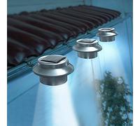 LED Dachrinnenleuchten-Set IN Acciaio Luce Recinzione Del Percorso Luci Solari