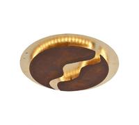 LED Deckenleuchte Dimmerabile Rotondo Ruggine Oro Cucina 5250 Lm Soffitto Retrò