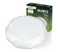 LED-Deckenleuchte GLORY 2 Diamant, rund, 18W, IP44, 33cm, LUMILED