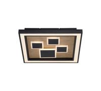 LED Deckenleuchte Legno Nero Soggiorno Ufficio B:48 CM 3000 K Plafoniera Cucina