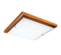 LED Deckenleuchte Legno Vetro 3000K 1700lm Chiaro Blendarm Angolare Erin Lampada [EEK: F]