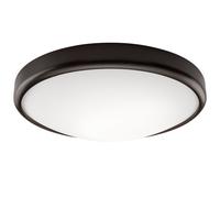 LED Deckenleuchte Legno Vetro Rotondo 3000K 1700lm Blendarm Soggiorno Piantana [EEK: F]