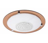 LED Deckenleuchte Munia Rosa Vetro Schermo E27 Ø31 , 5cm Rotondo Lampada Camera