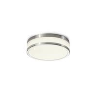 LED Deckenleuchte Plafoniera Bagno Vetro Cromo Bianco Rotondo Moderno 4000K IP44