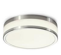 LED Deckenleuchte Plafoniera Bagno Vetro Cromo Bianco Rotondo Moderno 4000K IP44 [EEK: G]