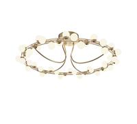 LED Deckenleuchte Plafoniera Rotondo Ø 80 CM On Oro Bianco Sfera Schermo Sala