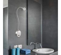 LED Design Lampada Parete Dormire Camera Nach Luce Cromo Interruttore Flessibile