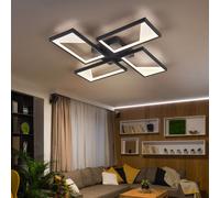 LED Design Soffitto Lampada Antracite Switch Regolatore Salotto Ess Camera Piano