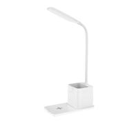 LED Desk Lamp With Pen Holder | Adjustable Table Lamp With USB Power | Desk Pen Holder Night Light, Touch Control Brightness For Study And Office, Portable Phone Charger And Desktop Organizer