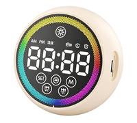 Led Digital Alarm Clock - Loud Sound Portable Desk Clock with Bright Display, Simple Time Alarm Device | Compact Bedside Office Kitchen Bathroom Shelf Home Hotel Travel Dorm Kids Teens Adults