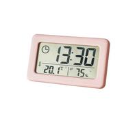 LED Digital Clock Backlit Desktop Clock for Home Office with Snooze And Calendar Date Display Pink