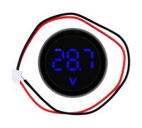 LED Digital Voltmeter Car Battery Monitor DC4-100V Waterproof Round Panel - Digital Volt Meter, Automotive Voltage Detector Universal | for Car Motorcycle RV