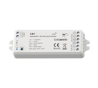 Led Dimmer Bluetooth Casambi APP, RF 2.4GHz con Pulsante NO, per Strisce LED Monocolore e CCT, 12V 24V 36V 2 Canali 2x5A, Regolazione 0-100%