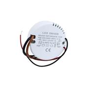 LED Dimmer Controller 6W 12W 15W 30W 50W 60W LED Driver 220V to DC12V 24V Power Adapter LED Light Transformer Suitable for MR16 / MR11 Bulbs(12W Round)