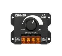 LED Dimmer Controller DC 12V 24V LED Dimmer Switch 30A 360W Voltage Regulator LED Light Strip Adjustable Controller LED PWM Dimmer