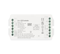 LED dimming controller 2IN1-PZ2/ 5IN1-PZ5 3.0 +2.4G LED controller DC12~48V Max 20A suitable for single and double color/RGB/RGBW/RGB+CCT LED light strips(PZ2 2in1)