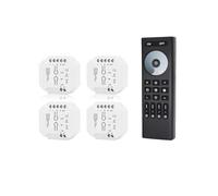 LED dimming controller triac switch controller switch is suitable for AC 220V 110V LED lamp 2.4G life PWM dimmer(Black Remote)