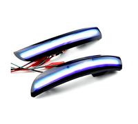 LED Dinamico Laterale Indicatore Indicatori Direzione Dinamici LED Specchietto Retrovisore Ripetitori Per Ford Per Escape Per Kuga Per EcoSport 2013-2019(Blue And Yellow)