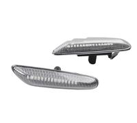LED Dinamico Laterale Indicatore Luce Di Direzione Laterale Dinamica A LED Per BMW E60 E61 E90 E91 E87 E81 E83 E84 E88 E92 E93 E82 E46 Serie 1 3 5 X1 X3 2004(Crystal Lens B)