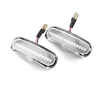 LED Dinamico Laterale Indicatore Luce Di Posizione Laterale Dinamica A LED Sequenziale Per Fiat Per Doblò Per Panda Per Idea Per Stilo Per Fiorino Per Multipla Per Punto Per Qubo Li(Crystal white)