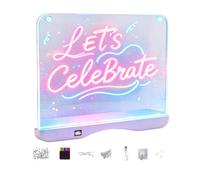 Led Drawing Board - For Girl 4 Modes Rechargeable Erasable Neon Tablet