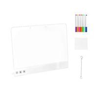 LED Drawing Board for Kids - Rechargeable Dry Erase Writing Pad with Marker