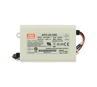 Led Driver CC MW MEAN WELL APC-25-500 Trasformatore 500mA 15V-50V DC 25W Corrent