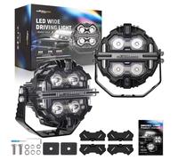 LED Driving Light Pods 6000K White & 3000K Amber DRL RGB 630m Lighting Distance