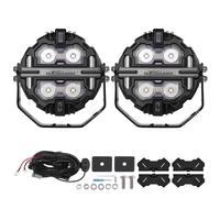 LED Driving Light Pods 6000K White & 3000K Amber DRL RGB 630m Lighting Distance