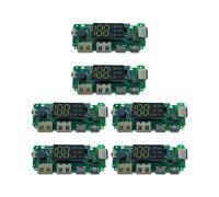 LED Dual USB 5V 2.4A / Tipo-C USB Mobile Power Bank 18650 Modulo di Ricarica Batteria Al Litio Scheda di Ricarica 6 Pezzi