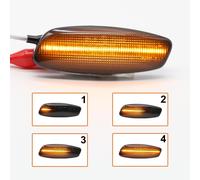 LED Dynamic Specchietto Laterale Lampeggiante Frecce Fumè per Citroën C4 I Grand