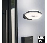 LED Esterni Casa Luce da Parete Up Down Alu Anello Faretto Giardino Balcone Hof