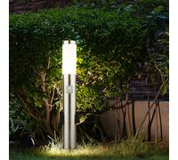 LED Esterni da Pavimento Piedistallo Luci Giardino Prese Acciaio Inox Lampada [EEK: F]