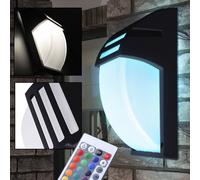 LED Esterni Luci RGB Telecomando Casa Parete Porta Faretto Giardino Dimmer Lampe [EEK: F]