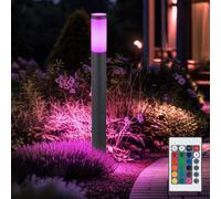 LED Esterni Piantana Acciaio Inox Antracite Lampione RGB Dimmerabile [EEK: F]