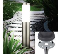 LED Esterni Supporto Lampada Acciaio Inox Faretto Argento Giardino Chiodi
