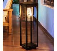 LED Esterni Supporto Lampada Giardino Terrazzi Filamento Alu Lanterna Hof Nero [EEK: E]