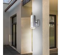 LED Esterni Zona Lampada Da Parete Facciate Faretto Acciaio Inox Up Down Balcone