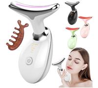LED Face Massager，Dispositivo per il viso leggero, apparecchio per il viso a microcorrente, massaggiatore facciale con effetto onda elegante (4)
