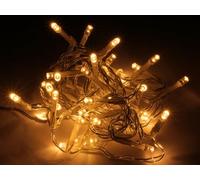 LED Fairy Lights, 96 LEDs, Warm White, Battery Operated, IP44, Timer, Transparent.
