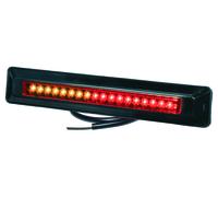 LED Fanale Posteriore pro-Can XL 3F 12 Volt, Disco Luce Rosso, Alloggio Nero
