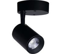 LED Faretto Nero Alluminio 7W Rotondo Moderno Pratico Coperta Lampada Spot Magda [EEK: G]