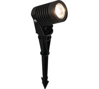 LED Faretto Nero Alluminio Esterno Bianco Caldo IP54 Moderno Giardino Lionel [EEK: G]