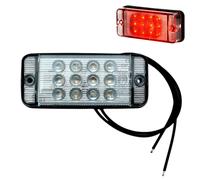 LED Faro Fendinebbia Anti Nebbia 12V 24V per Rimorchio Lkw 107x47x23 MM E20 Ece
