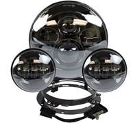LED Fendinebbia 7 "LED Proiettore Faro 4.5" Nebbia Luce Passante Per Touring Per Electra Per Glide Per Strada Per King Per Il Treno Notturno Faro Moto